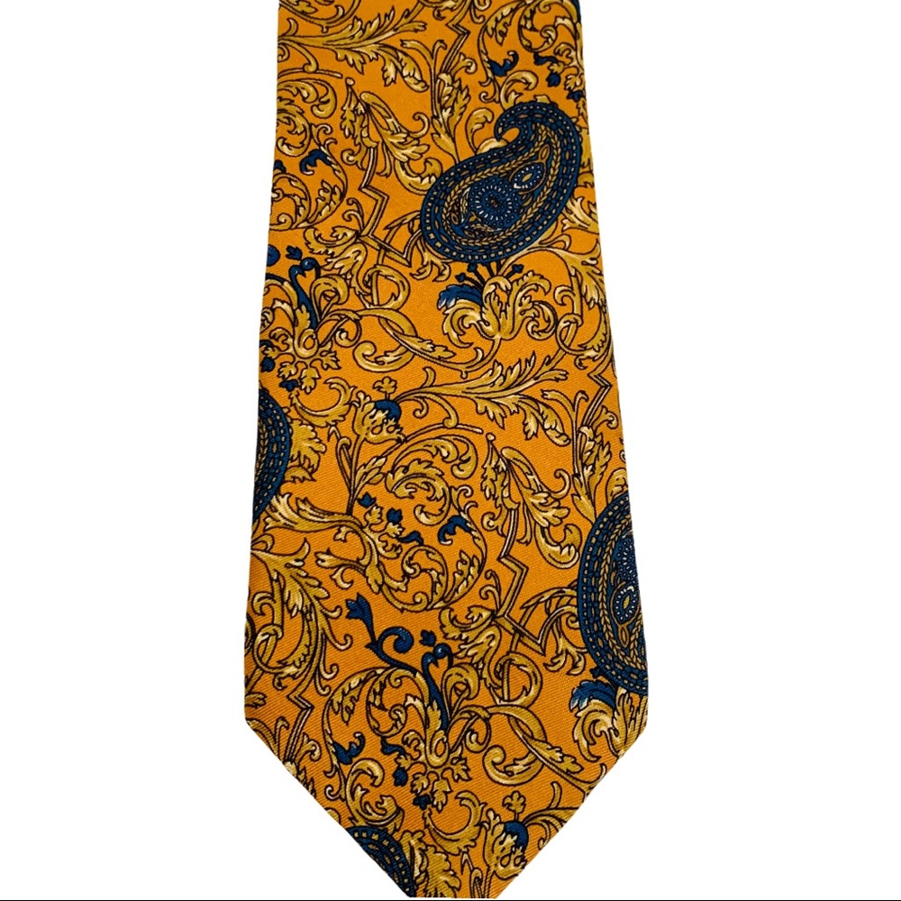 Oscar de la Renta Couture Vintage Neck Tie GUC - Picture 9 of 10
